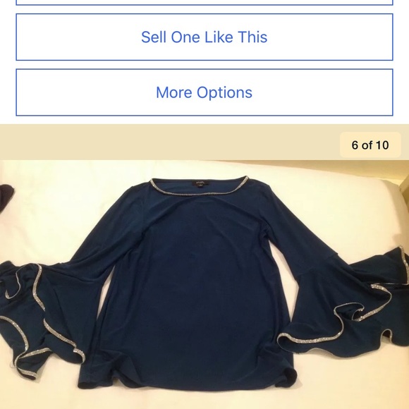 Msk beautiful bell sleeve blouse! - Picture 3 of 4